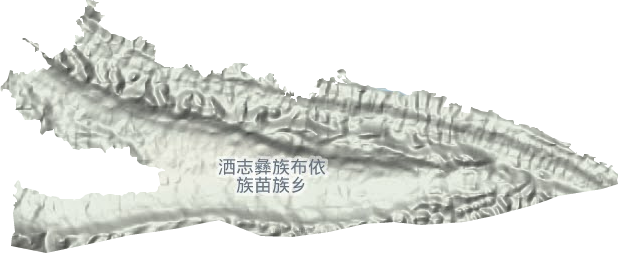 灑志彝族布依族苗族鄉地形圖