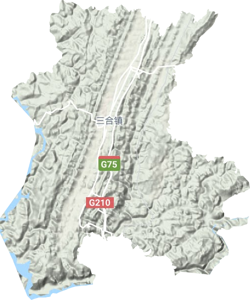 三合鎮地形圖