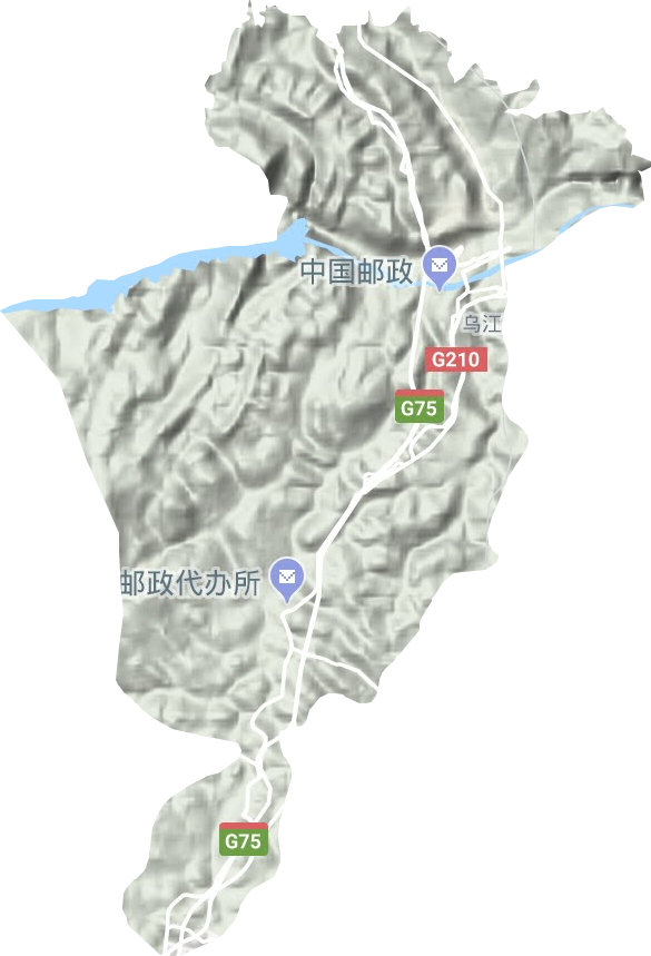 烏江鎮地形圖