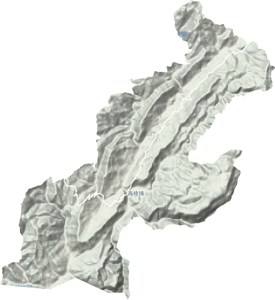 高橋鎮(zhèn)地形圖