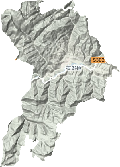 夜郎鎮地形圖