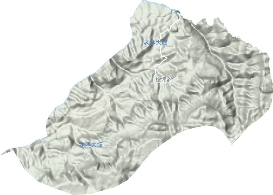 棕坪鄉地形圖