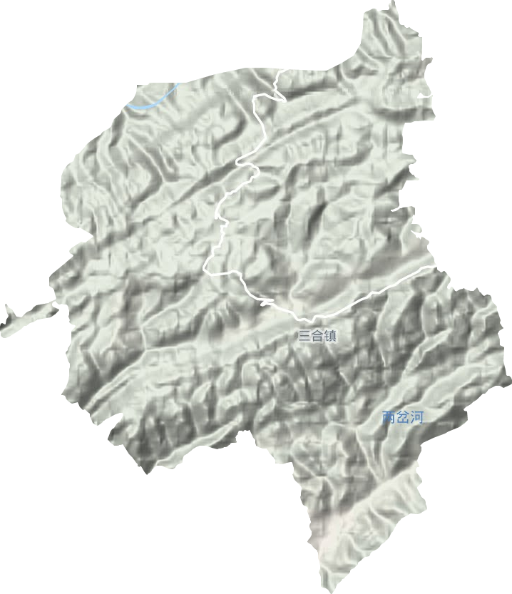 三合鎮地形圖