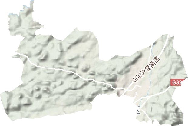 鼓樓街道地形圖