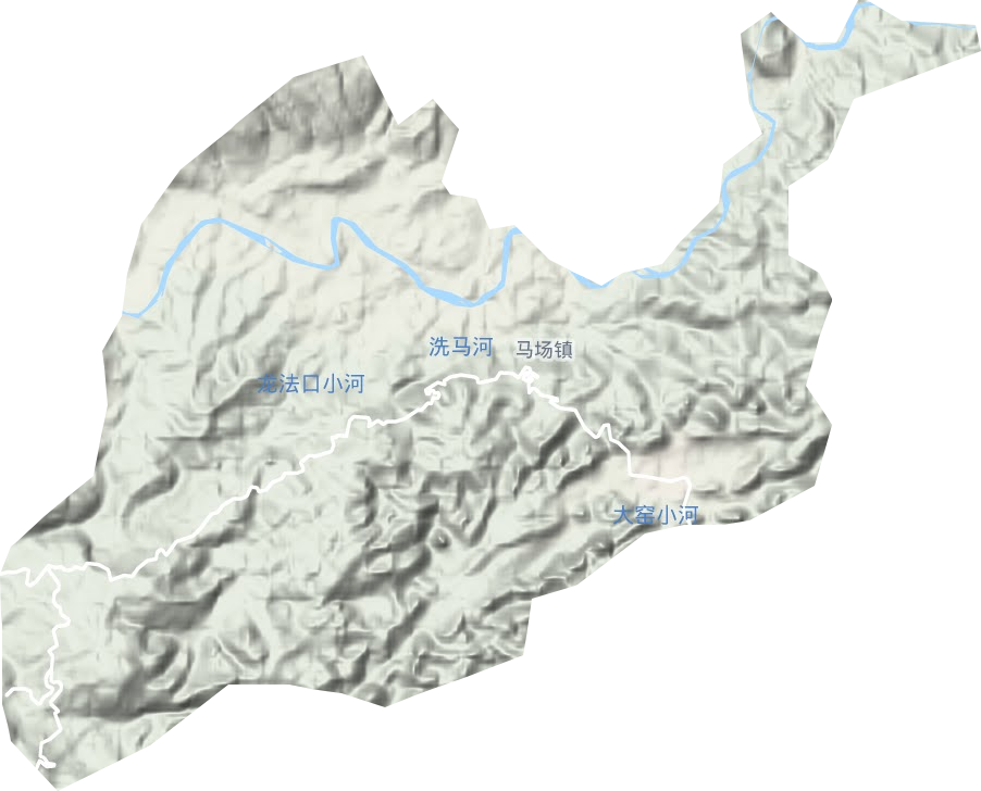 馬場鎮地形圖