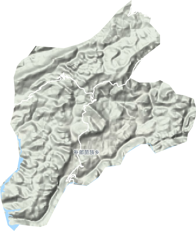 補郎苗族鄉地形圖