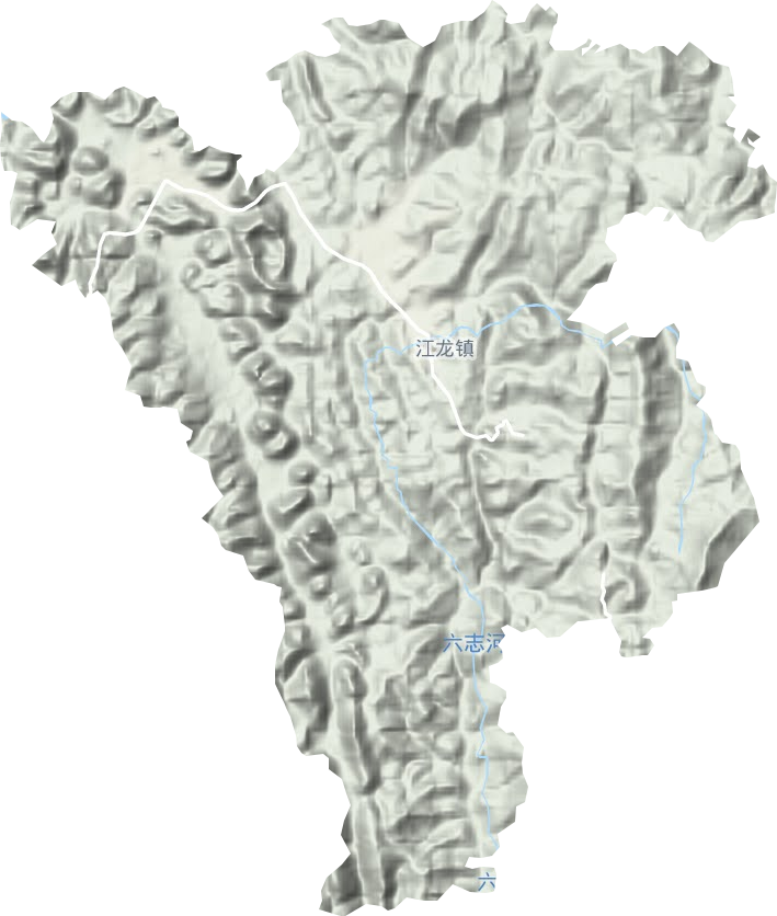 江龍鎮地形圖