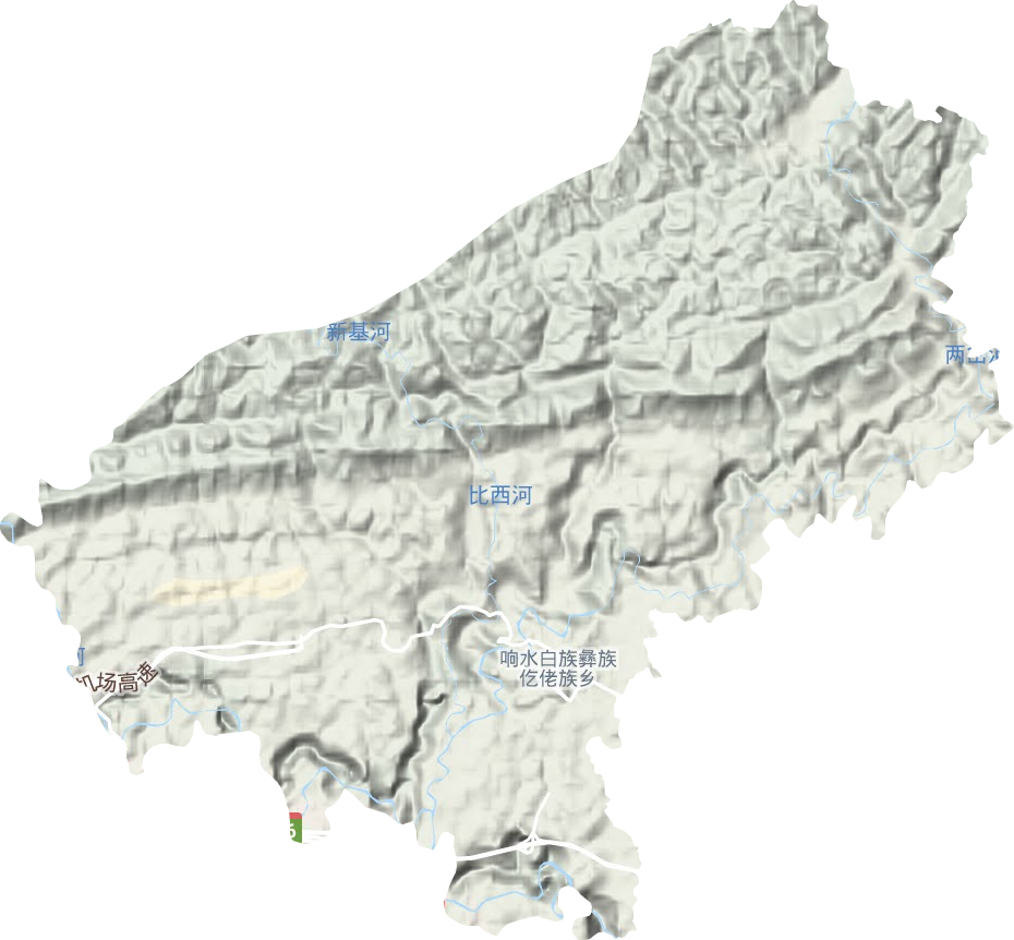 響水鄉地形圖