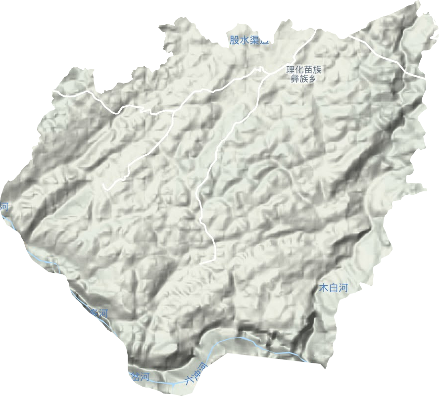 理化鄉(xiāng)地形圖