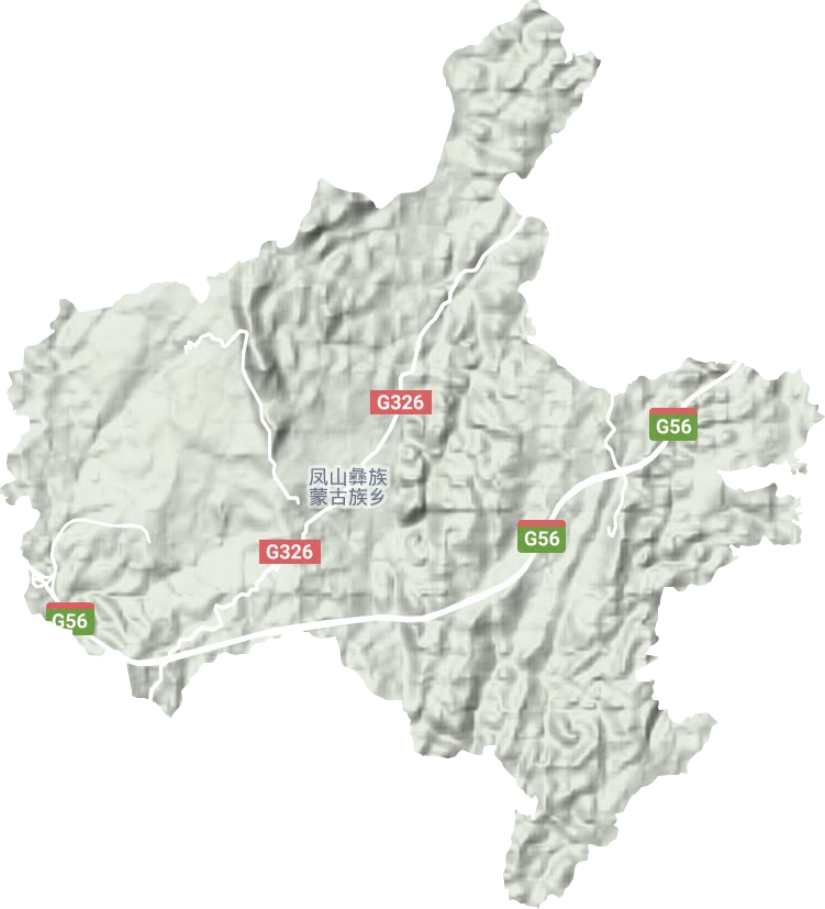 鳳山鄉地形圖