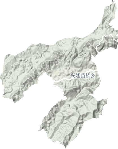 興隆鄉地形圖