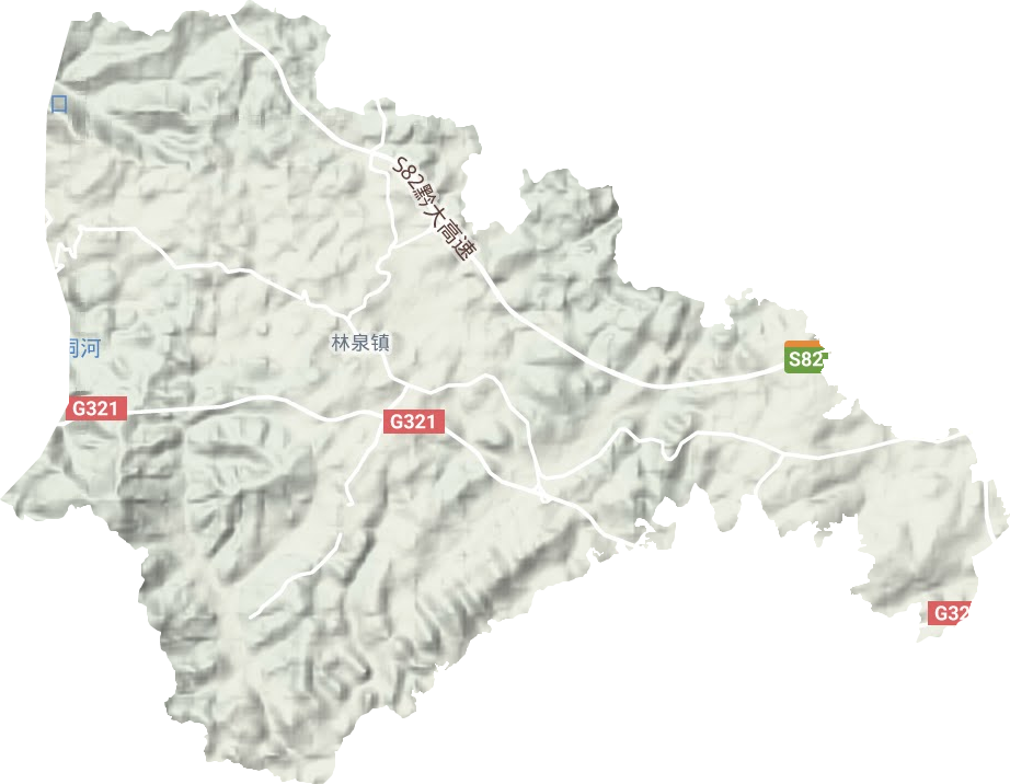 林泉鎮地形圖