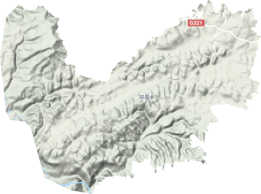 錦星鎮地形圖