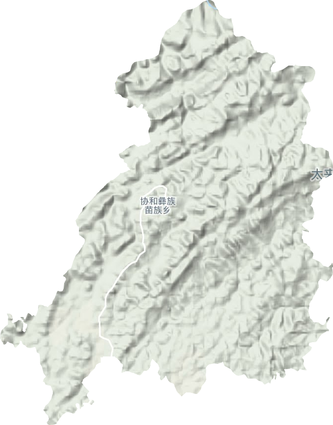 協(xié)和鎮(zhèn)地形圖