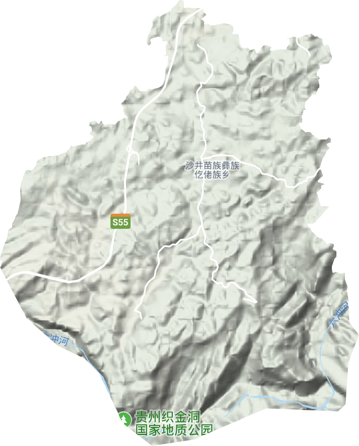 觀音洞鎮(zhèn)地形圖