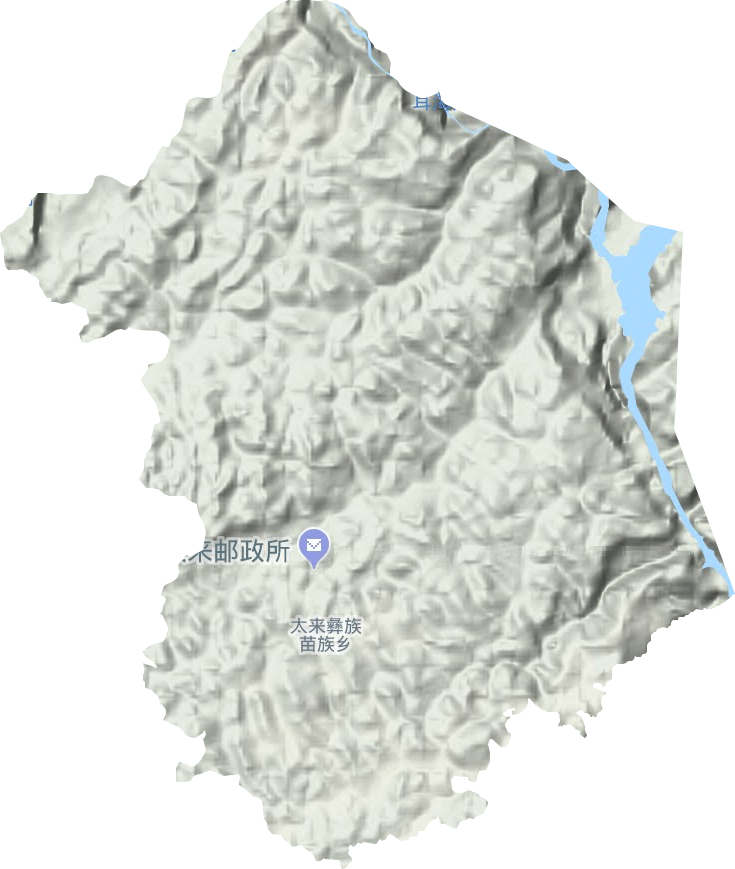 太來鄉(xiāng)地形圖