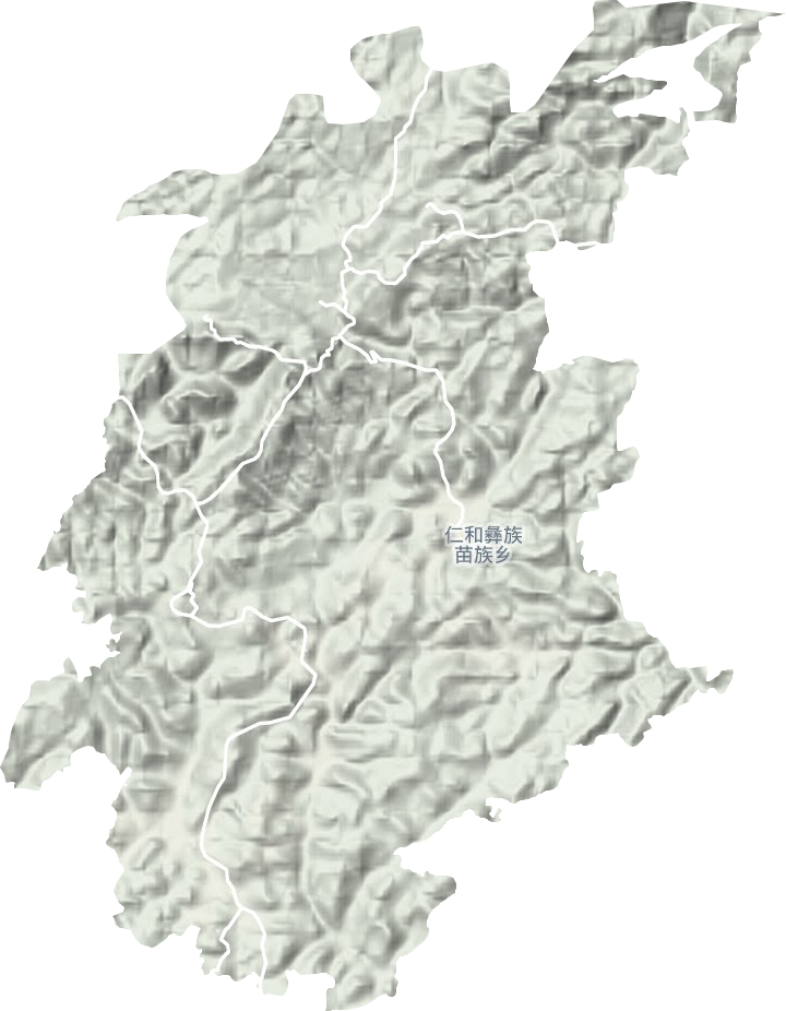 仁和鄉地形圖