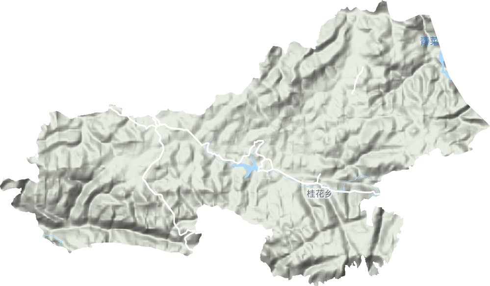 桂花鄉地形圖