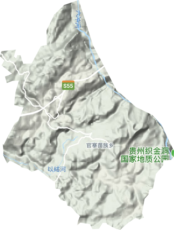 官寨鄉地形圖