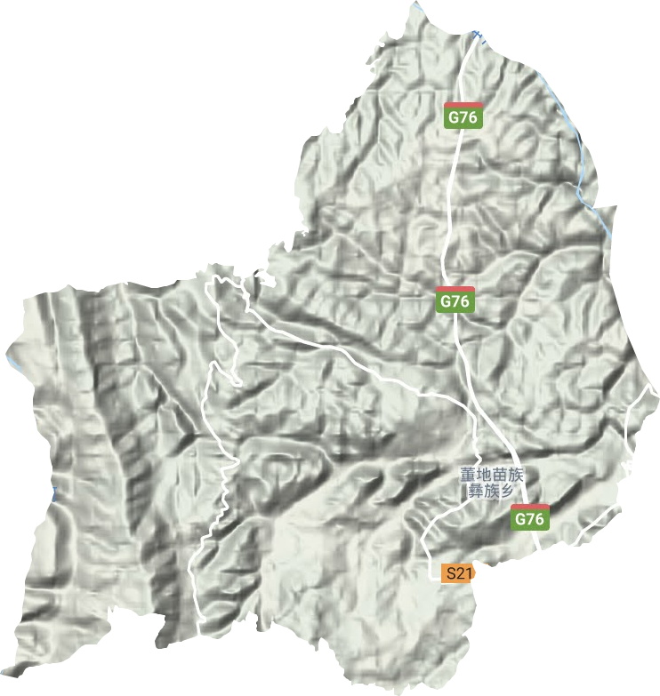 董地鄉(xiāng)地形圖