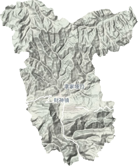 財神鎮地形圖