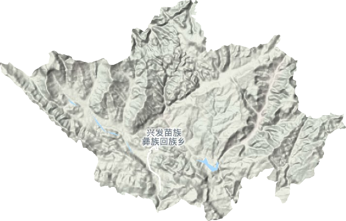 興發(fā)鄉(xiāng)地形圖