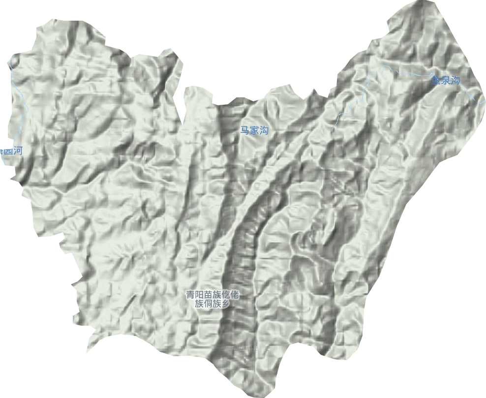 青陽(yáng)鄉(xiāng)地形圖