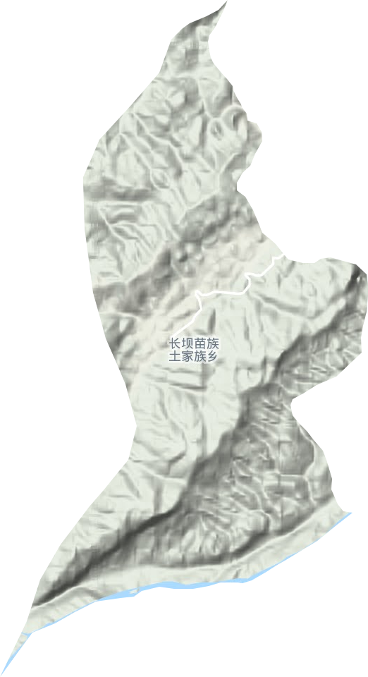 長壩鎮地形圖