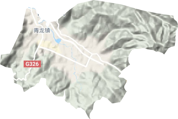 青龍街道地形圖