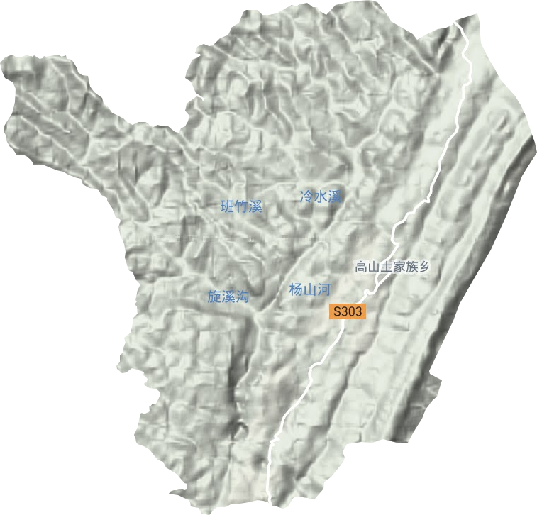 高山鎮地形圖
