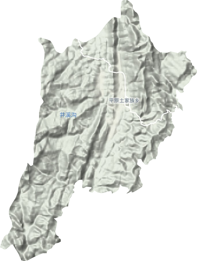 平原鎮(zhèn)地形圖