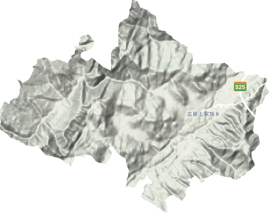龍泉鄉地形圖
