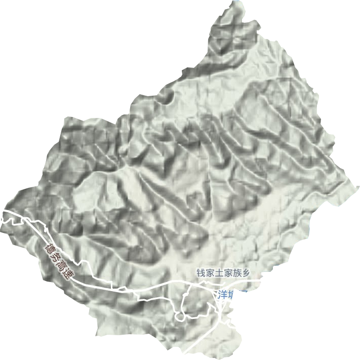 錢家鄉(xiāng)地形圖