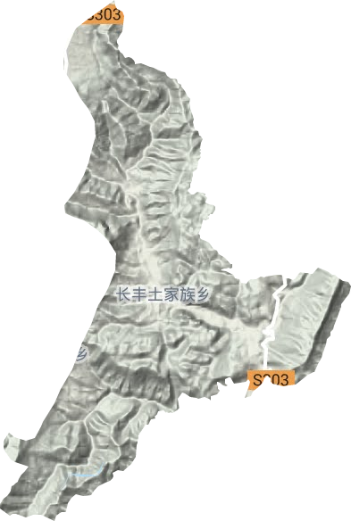 長豐鄉地形圖