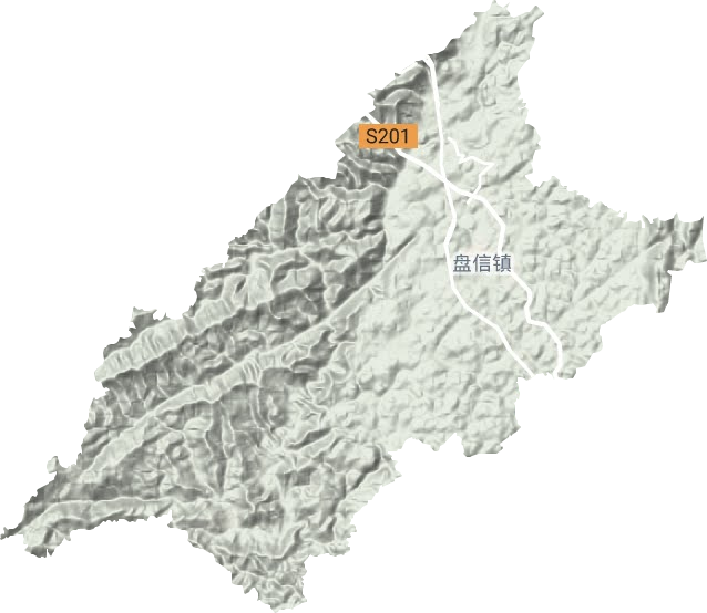 盤信鎮地形圖