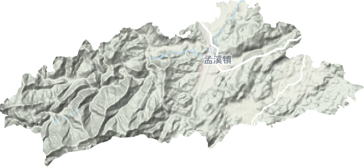 孟溪鎮(zhèn)地形圖