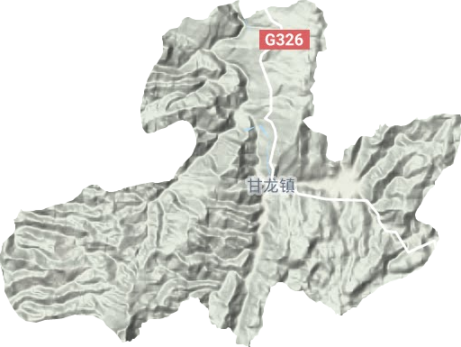 甘龍鎮(zhèn)地形圖
