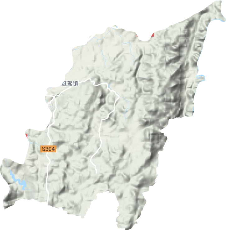 迓駕鎮(zhèn)地形圖