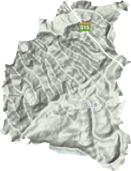九江鄉(xiāng)地形圖