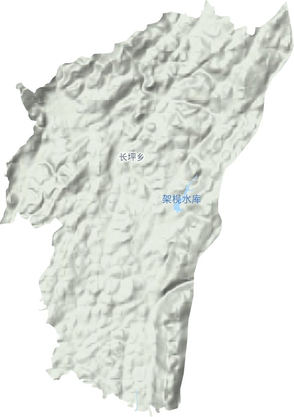 長(zhǎng)坪鄉(xiāng)地形圖