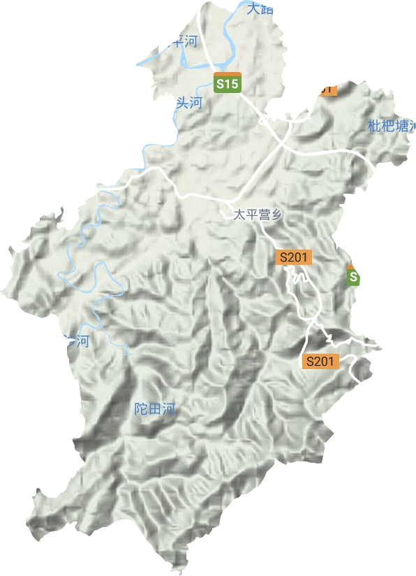 太平營鄉地形圖