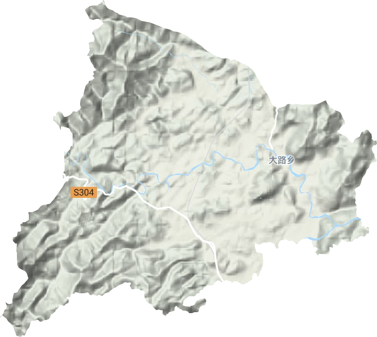 大路鄉地形圖