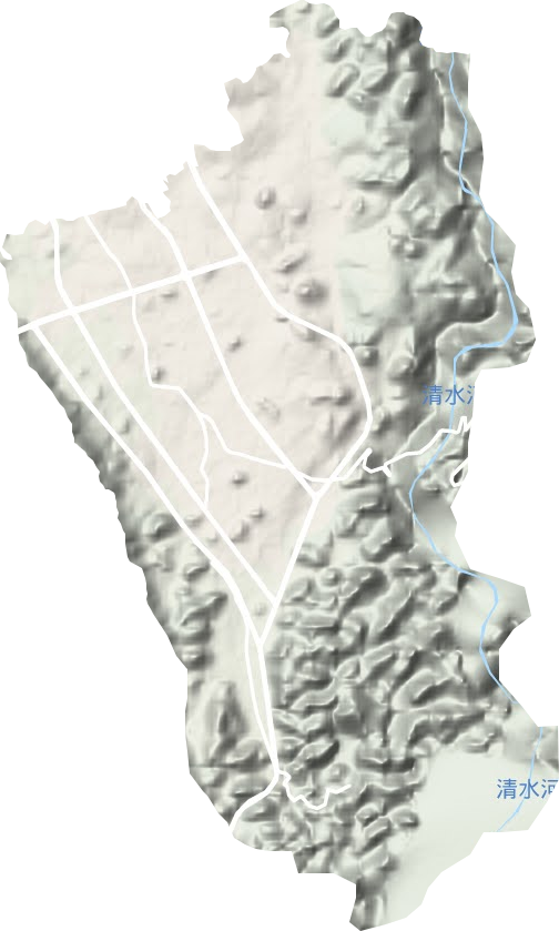 豐都街道地形圖