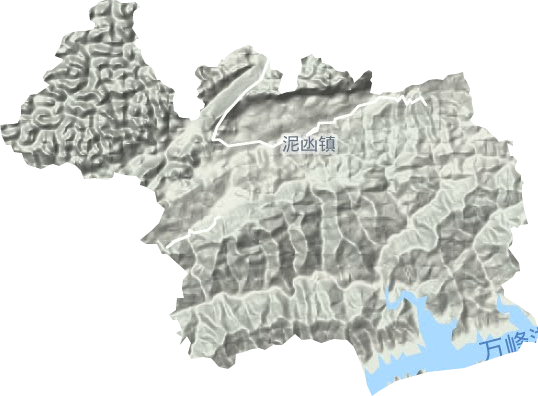 泥凼鎮地形圖