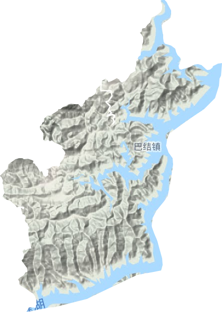 南盤江鎮(zhèn)地形圖