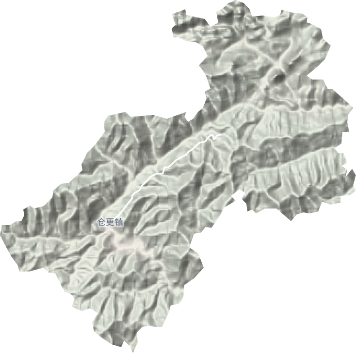 倉更鎮(zhèn)地形圖