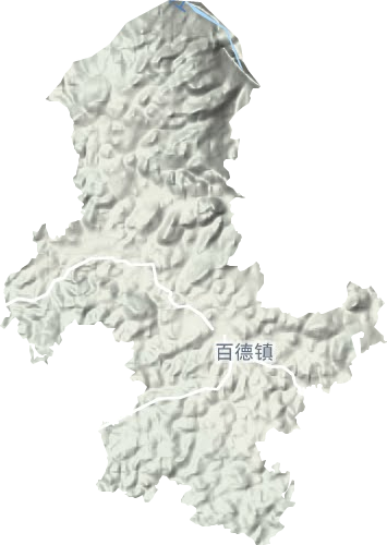 百德鎮地形圖