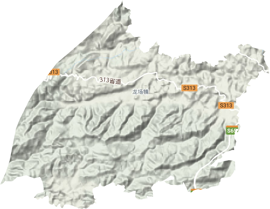 新龍場(chǎng)鎮(zhèn)地形圖