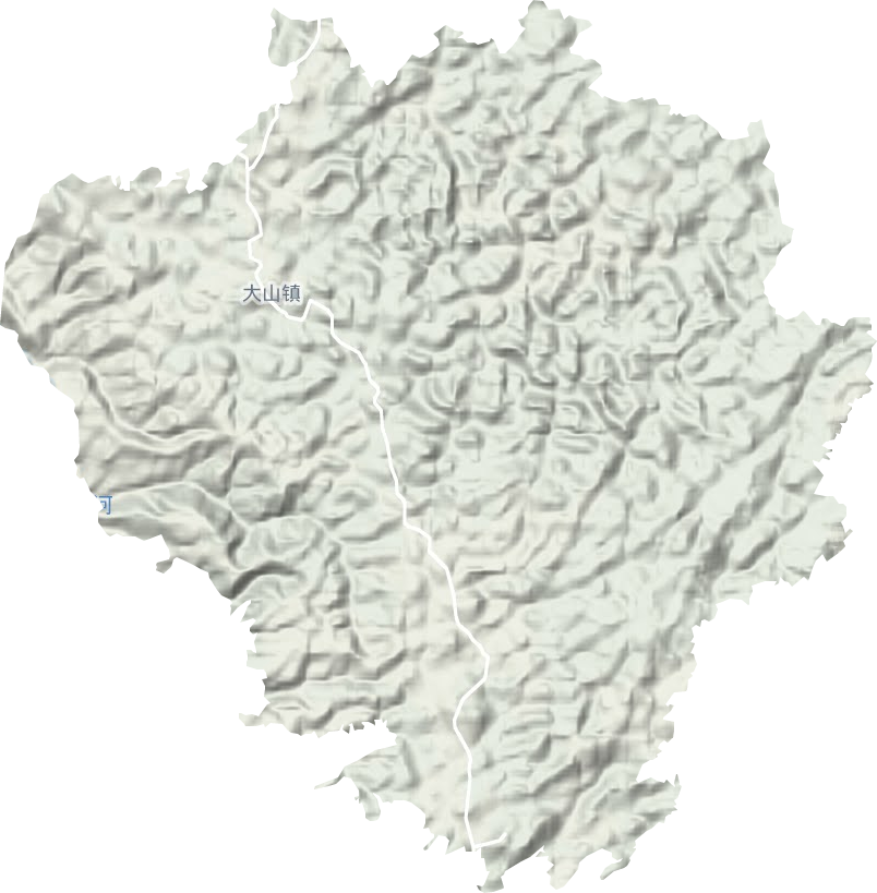 大山鄉地形圖