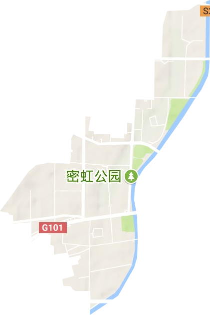 果園街道地形圖